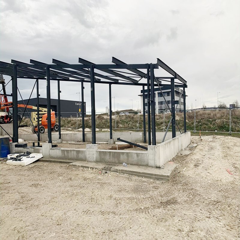 Qingdao Factory Prefabricated Frame Construction Steel Structure Shop Shed Workshop
