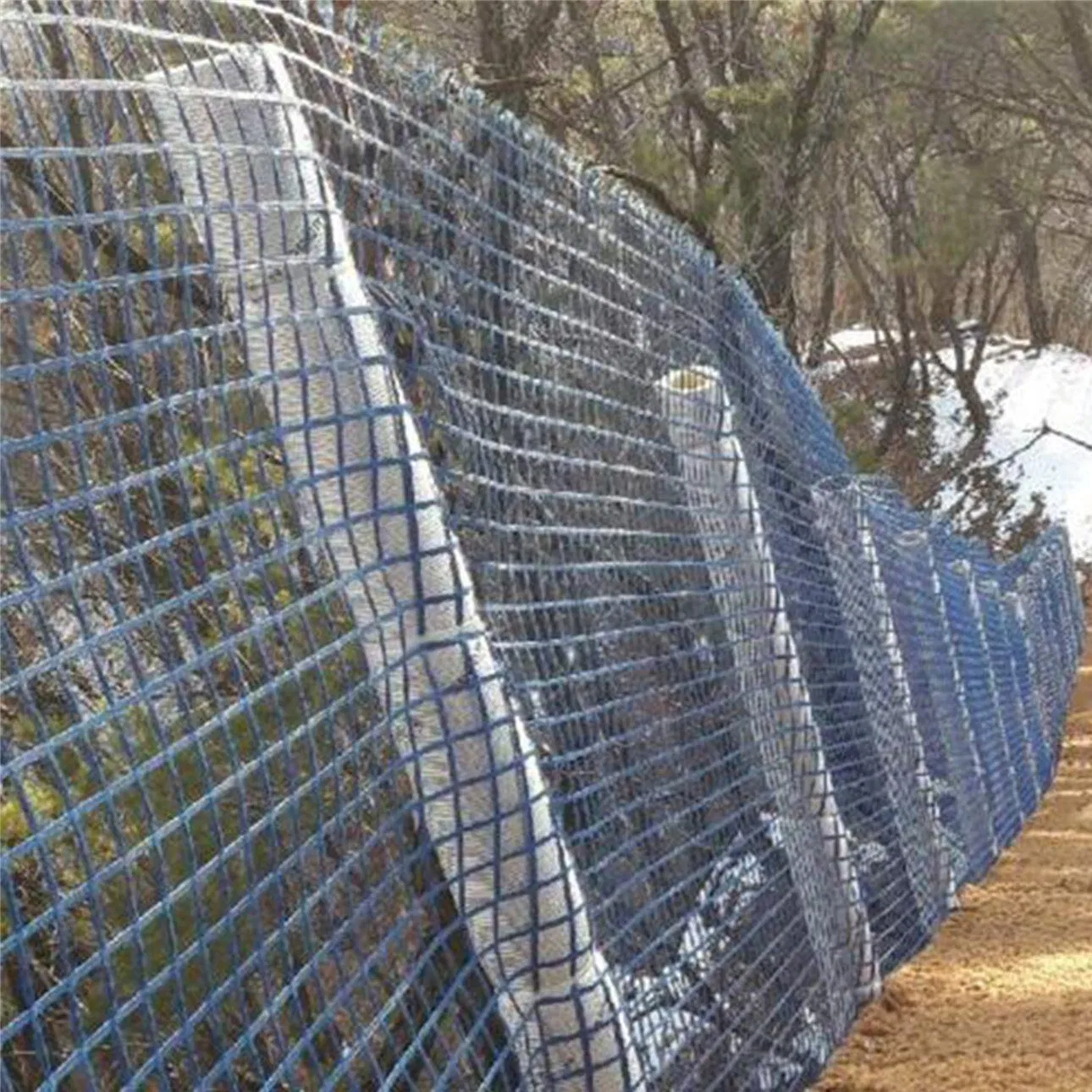 100-200kn/M CE Certified Fiberglass Geogrid