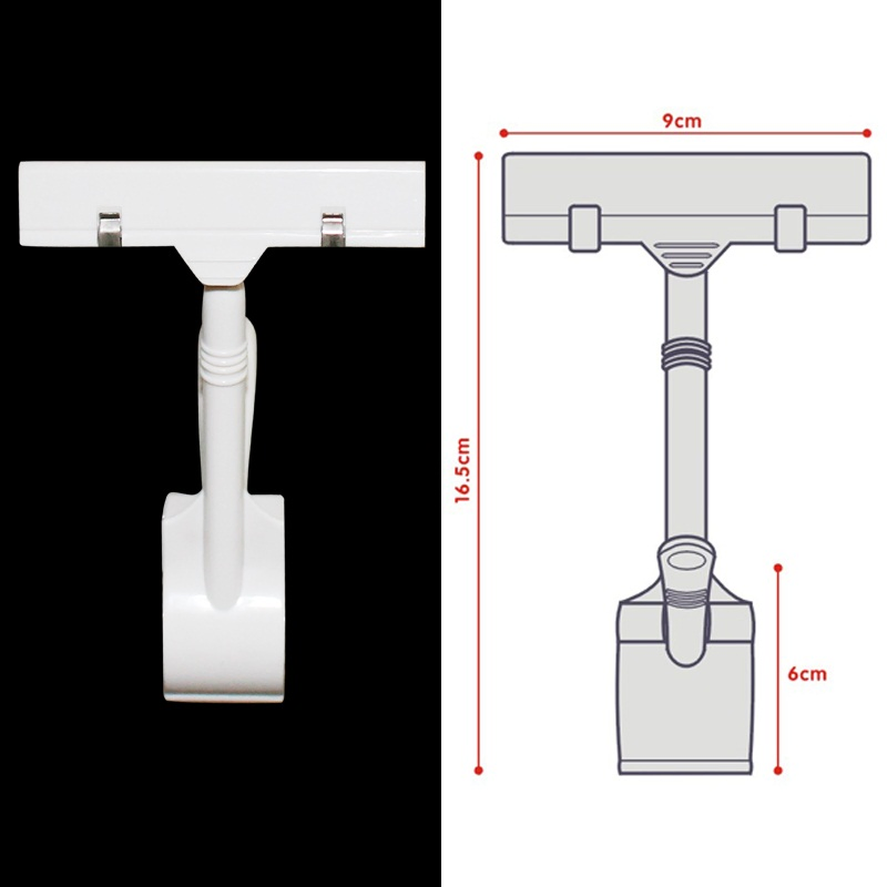 Supermarket Shelf Price Label Display Colorful Plastic Pop Holder Clips