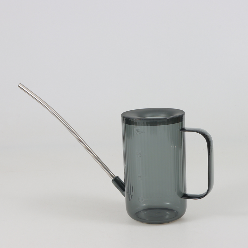 Premium 1L Transparent Plastic Watering Can with Handles