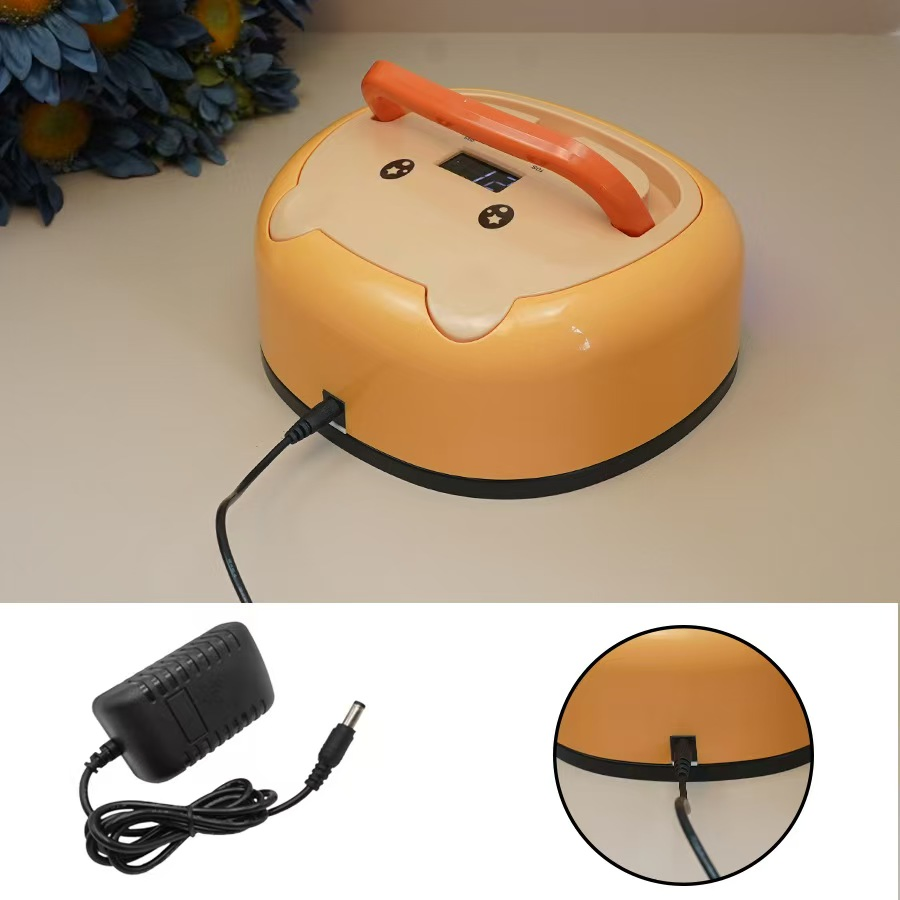 Portable with a Wristband Cute Bear Face 4-Button DIY Plug-in Nail Lamp