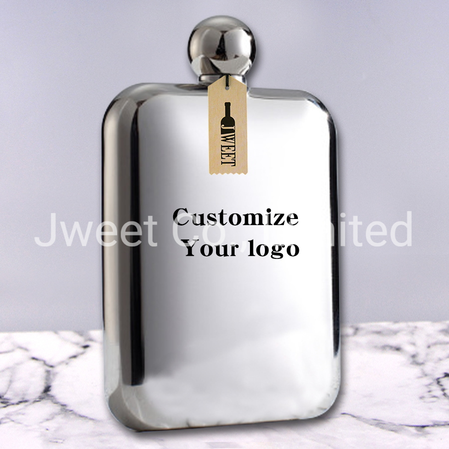 Wholesale Custom Alcohol Whiskey Liquor Stainless Steel Pocket Liquor Flask