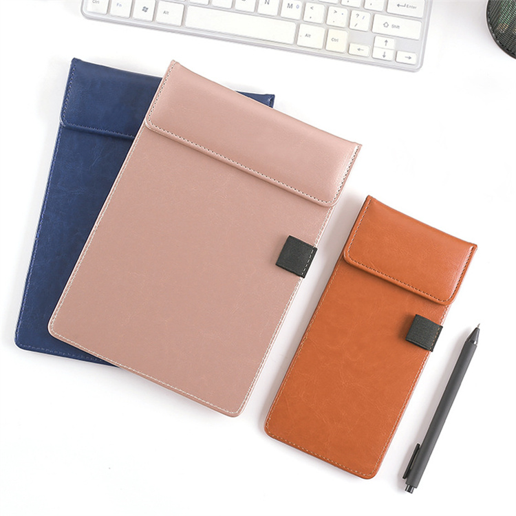 Magnetic PU Leather Office Clipboard Restaurant Hotel Menu Folder Bill Folder