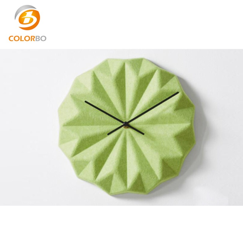 New Design Polyester Fiber Luxury Wall Clock for Decoration