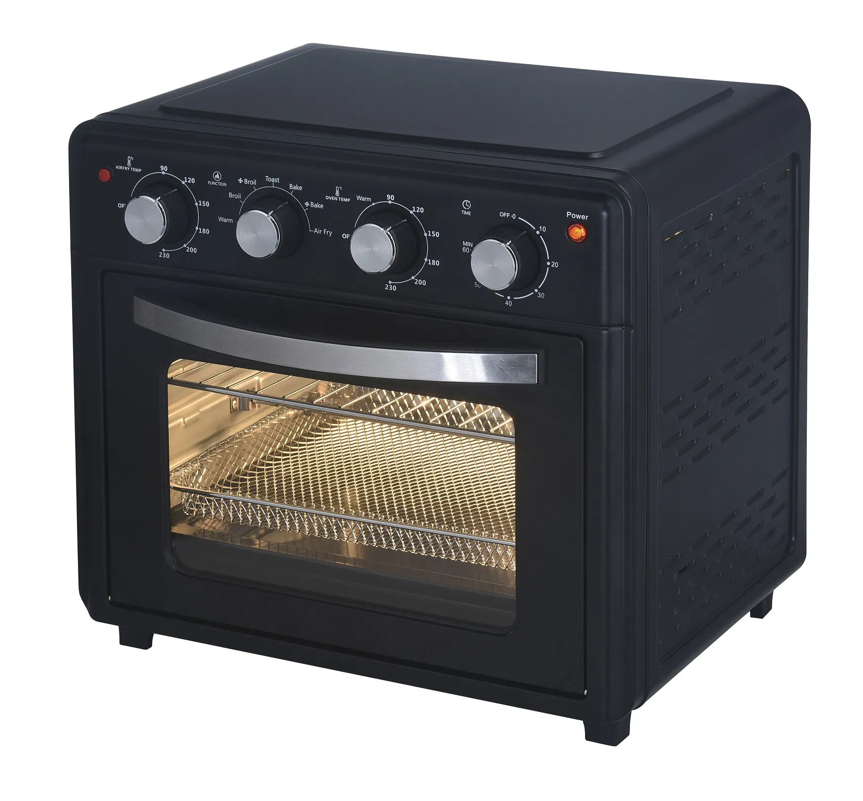 30L Large Chicken Roasted Oil Free Broil Convection 1600W Big Air Fryer Oven