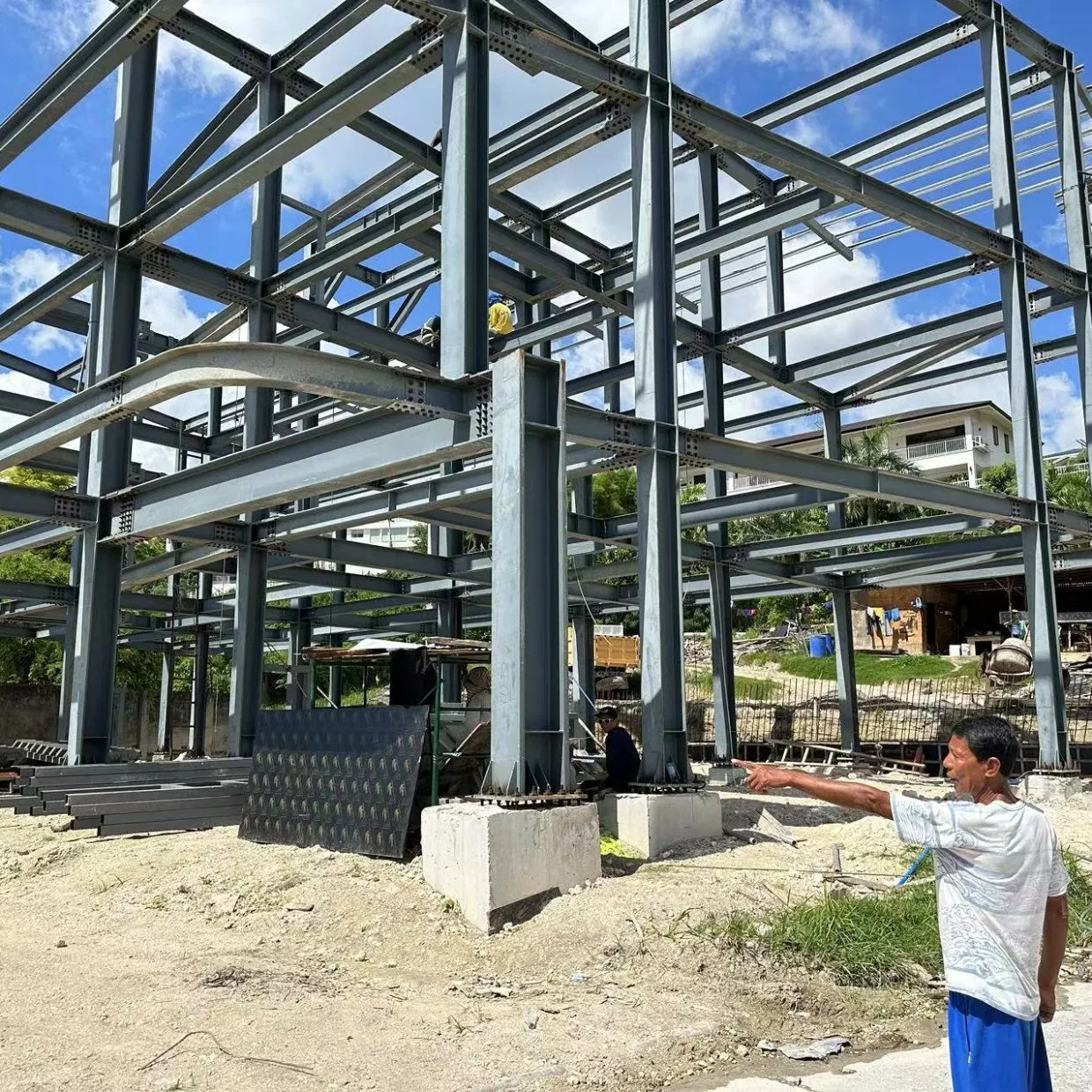 Steel Shed Metal Construction Frame Workshop Warehouse Prefabricated Building Steel Structure