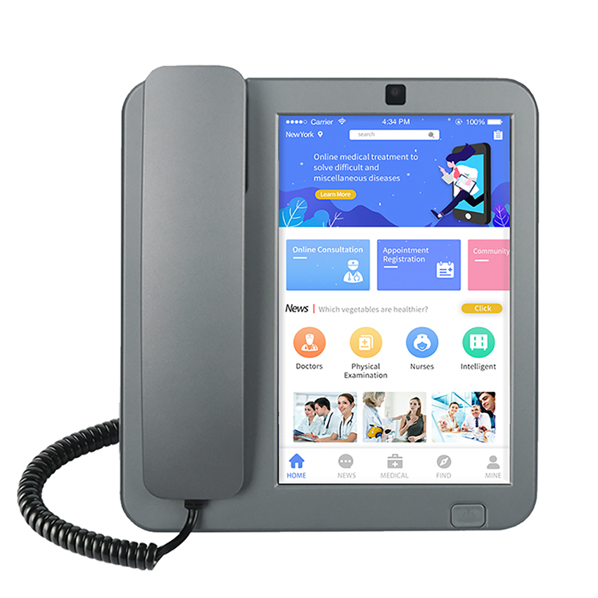 White 4G Phone with Handset, Android Tablet Phone, Saas