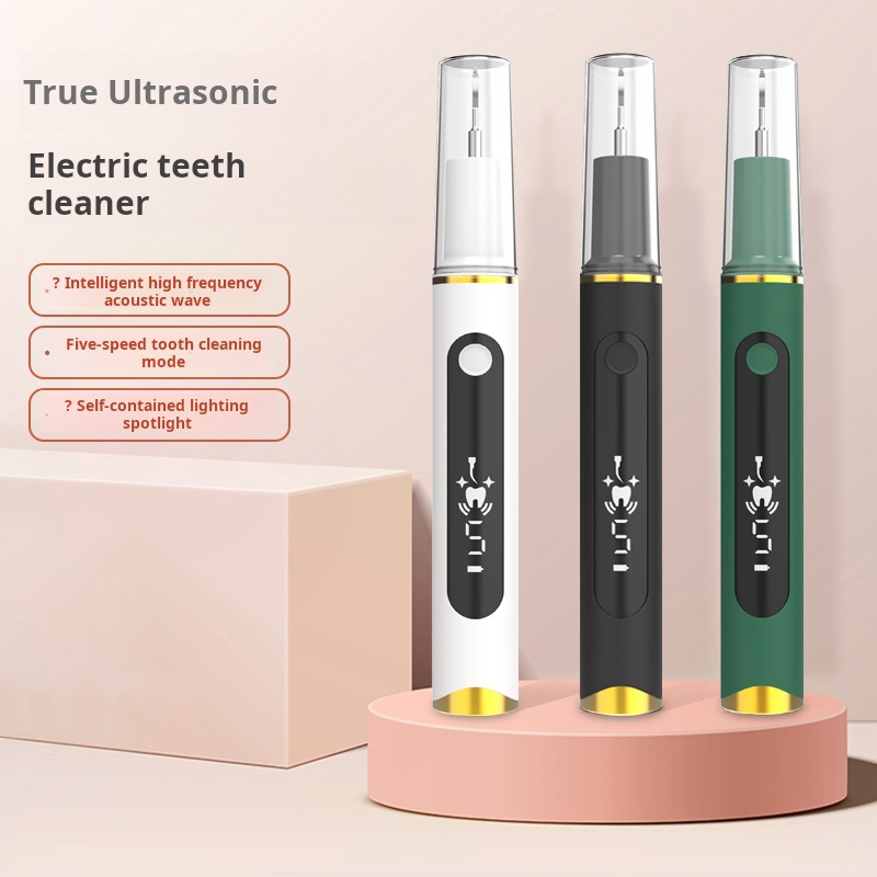 Smart Ultrasonic Tooth Cleaner Electric Dental Scaler Calculus Remover Plaque Tartar Removal Teeth Cleaning Tool