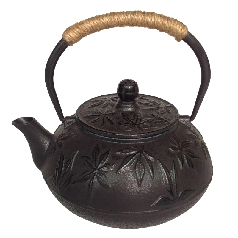 Чайник из чугуна с эмалью 900 мл, с кастомизацией
