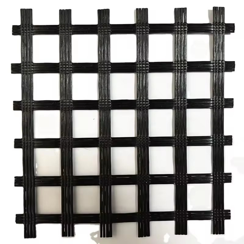 Warp Knitted Fiberglass Geogrid Composite Nonwoven Geotextile for Concrete Road Surface