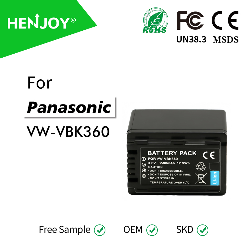Аккумулятор VW-Vbk360 3.6V для камеры Panasonic