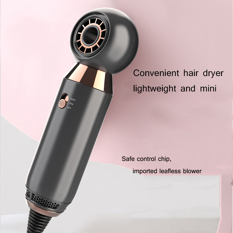 Compact 800W Leafless Hair Dryer for Travel and Hotels