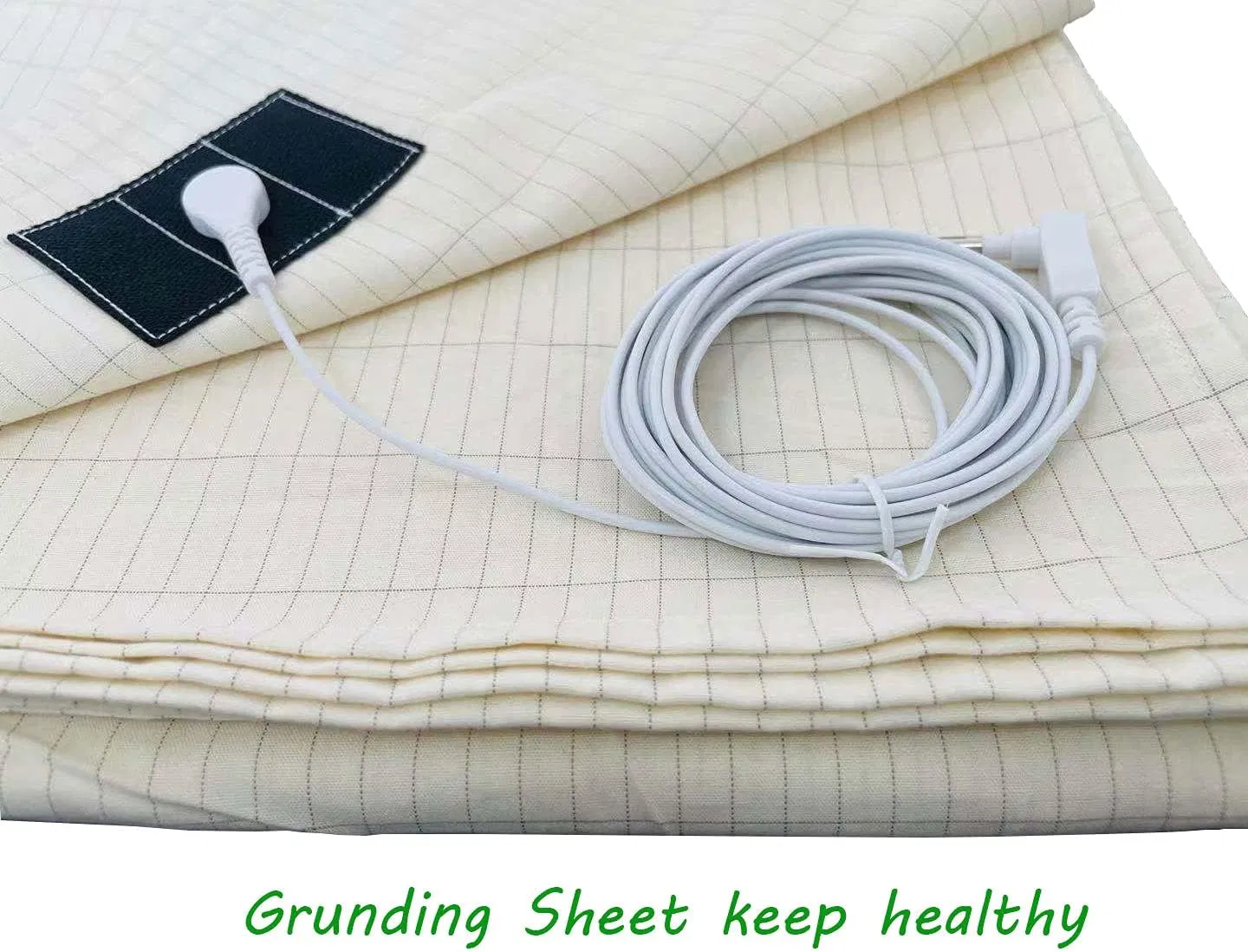 Grounding Sheets, Earthing Fitted Sheet Earth Connected Bedding Fitted Earth Sheets with Grounding Cord