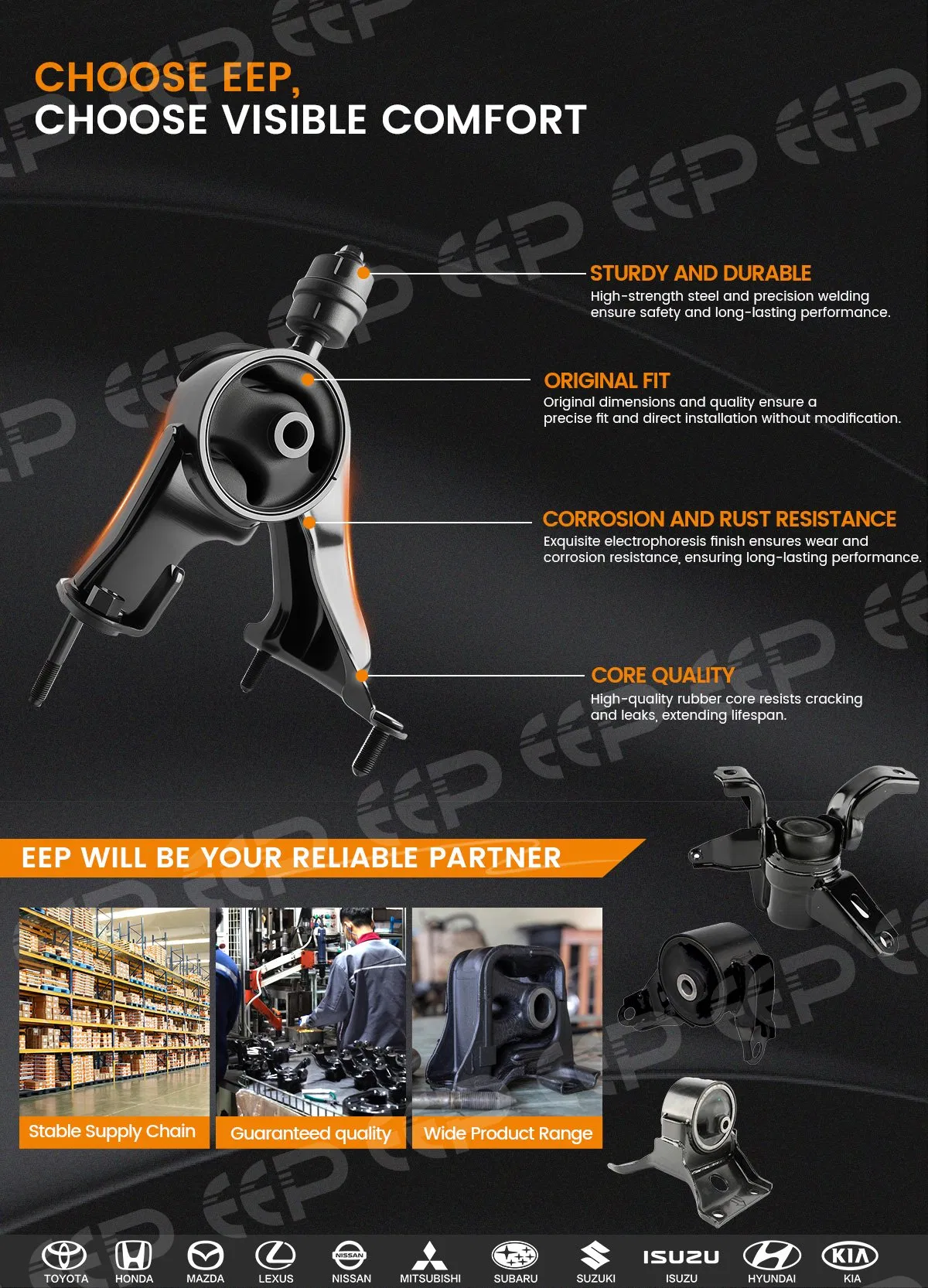 Резиновая опора двигателя EEP для японских авто