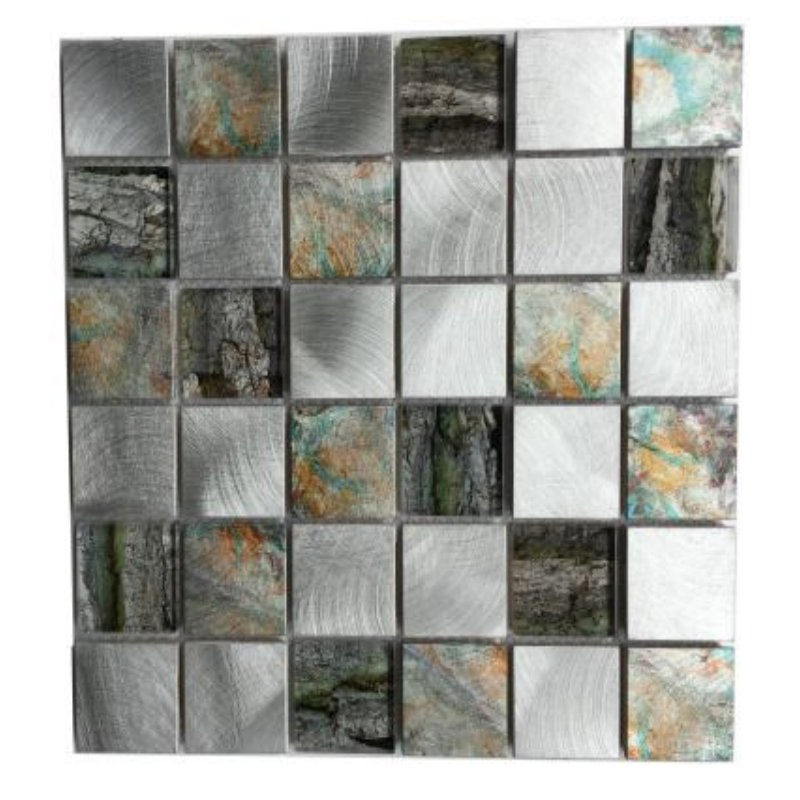 Stylish Square Aluminum Mosaic Tiles for Pool and Bathroom Decor