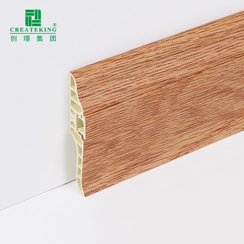 China Manufacturer Customized 68*17mm Waterproof Floor Skirting Fix with Nails