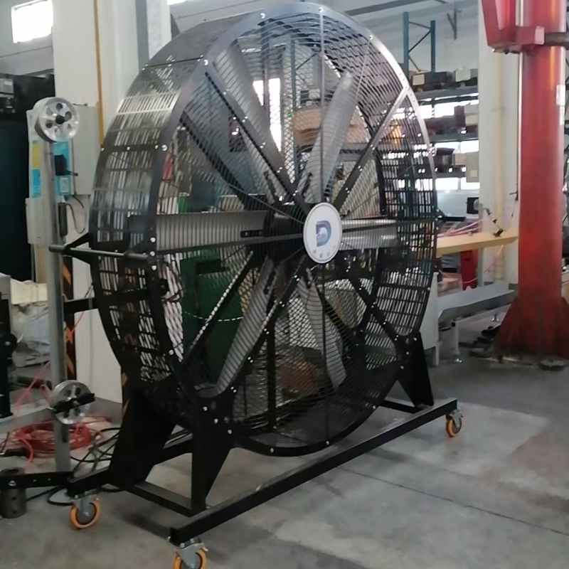 4 Wheels Movable Large Standing Hvls Fan for Gym Warehouse