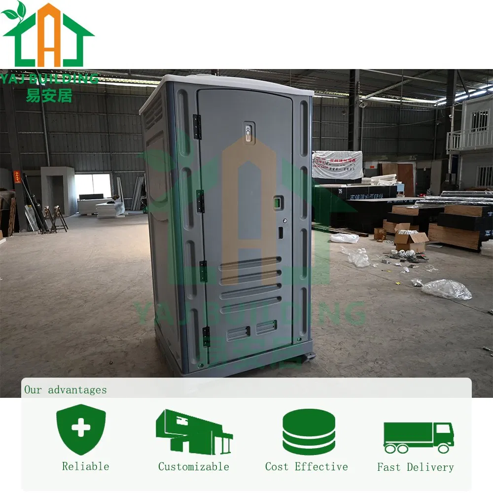 Low Price Easy Assembly Prefab Bathroom Outside Public Movable Portable Plastic Toilet