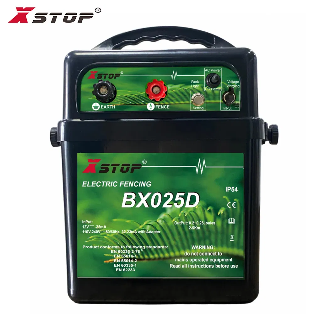 Xstop Dual Power 0.5 Joule Output Electric Electronic Fencing Energizer Bx050