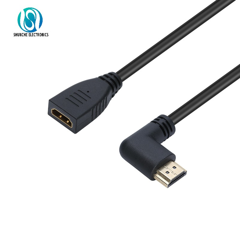High Speed Wire Male to Male with Left Right Direction HDMI Cable