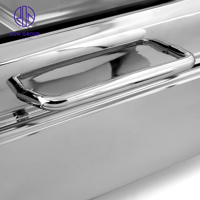 High Quality Kitchenware Equipment Stainless Steel 201 Rectangle Hydraulic Dining Buffet Stove for Hotel Restaurant Party