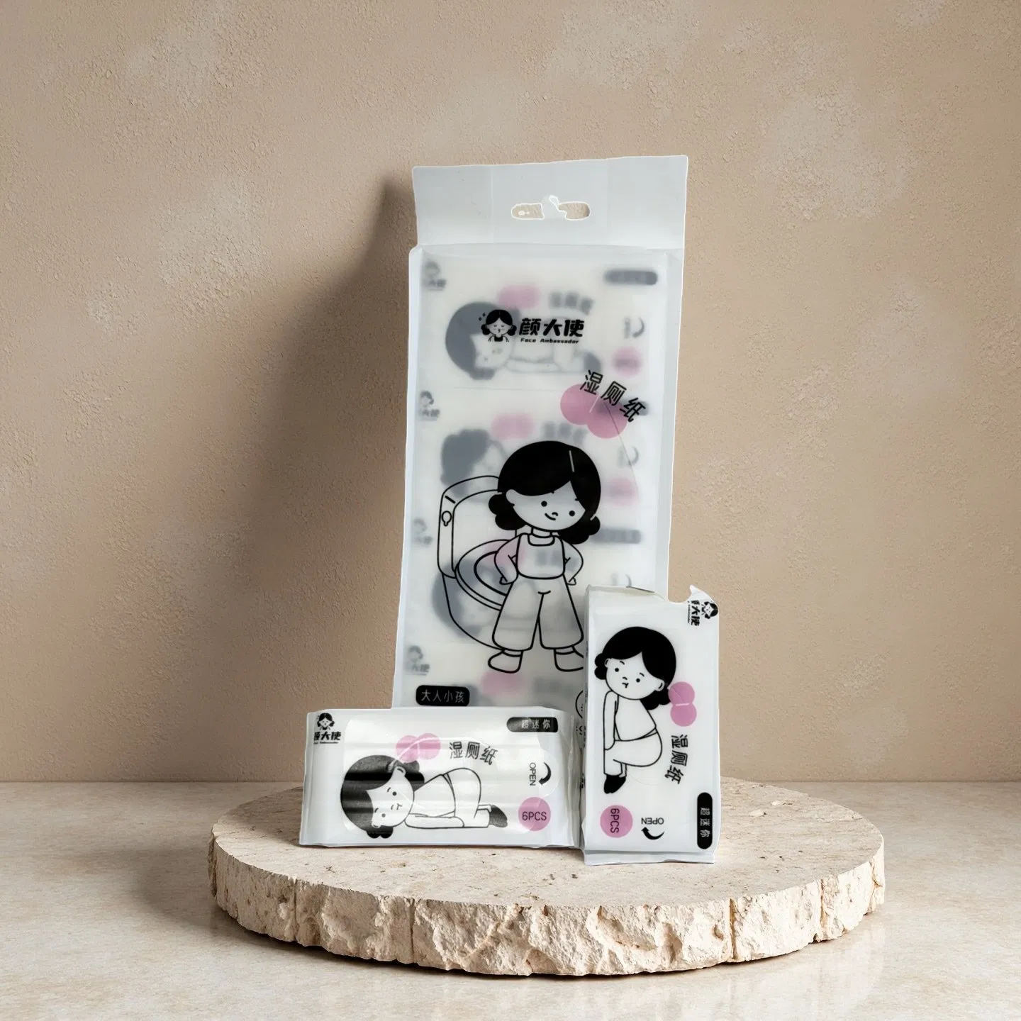 Disposable Moist Toilet Wet Wipes for Home and Travel