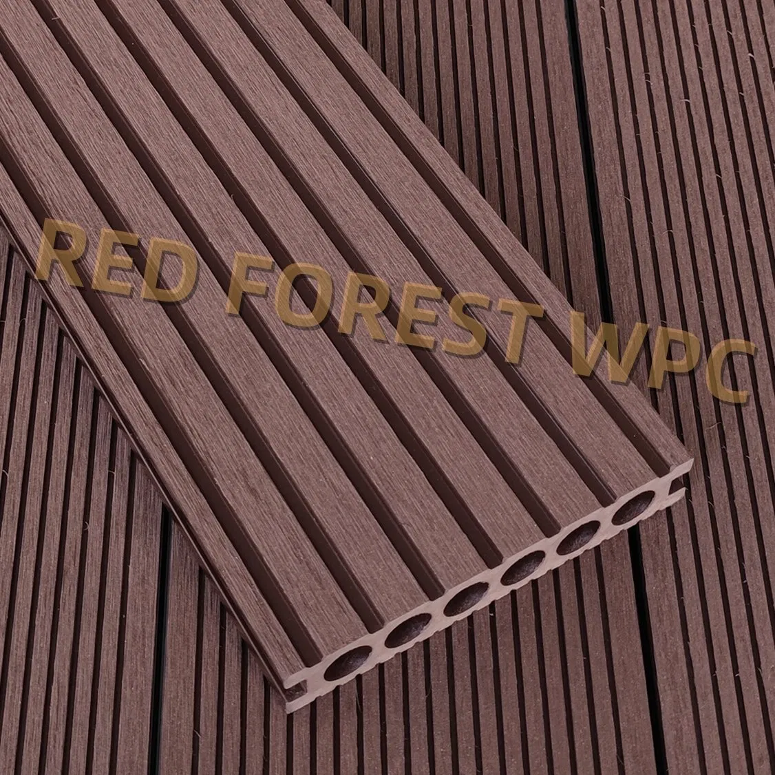 Hot Sell Wood Plastic Composite Waterproof Decking Flooring for Outdoor Spaces