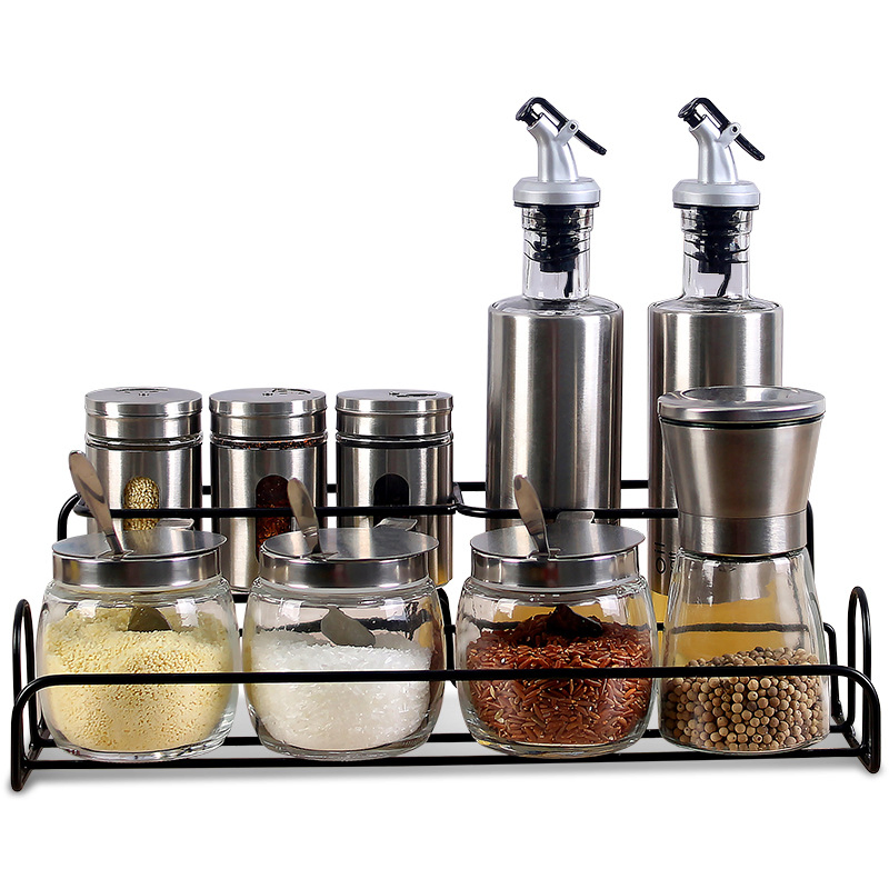 Condiments Container Set Sauce Bottle Seasoning Spice Box Salt Shakers Pepper Grinder Set Esg14506