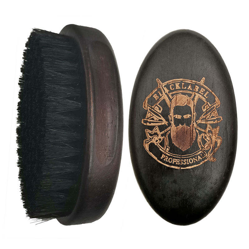 Hair Cutting Duster Wooden Handle Nylon Hair Cleaning Beard Brush with Custom Logo Shaving Neck Cleaning Beard Brush for Men