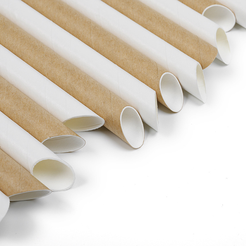 Paper Straw Disposable Pearl Milk Tea Thick Straw Large-Diameter Food-Grade Degradable Paper Straw Manufacturer Wholesale