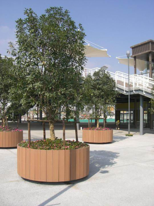 Waterproof Outdoor Various Profiles Easy Installation DIY WPC Wood Plastic Composite Outdoor Pots&Planters