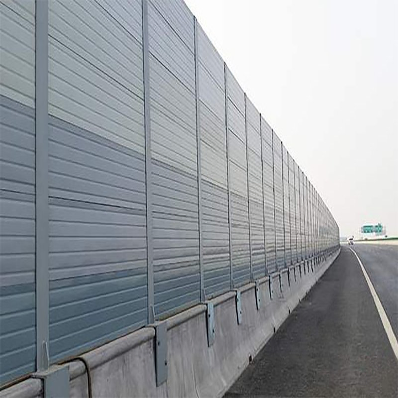 Fiberglass Sound Barrier Highway Acoustic Panel Absorber Sound-Proof Wall Fence