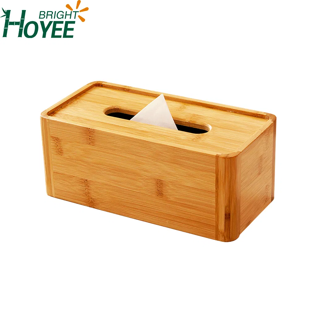 Rectangular Napkin Holder Bamboo Tissue Box