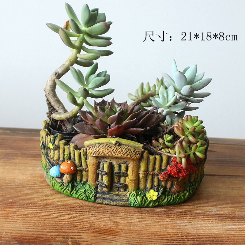 Горшок цементный для суккулентов