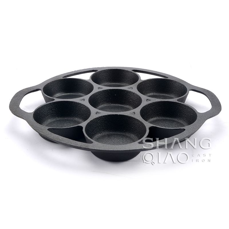 Чугунная форма для мини-кексов на 7 ячеек