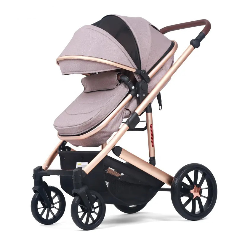 Travel System Luxury Baby Stroller 3 in 1 Newborn Pram Carrier Baby Stroller Carriage