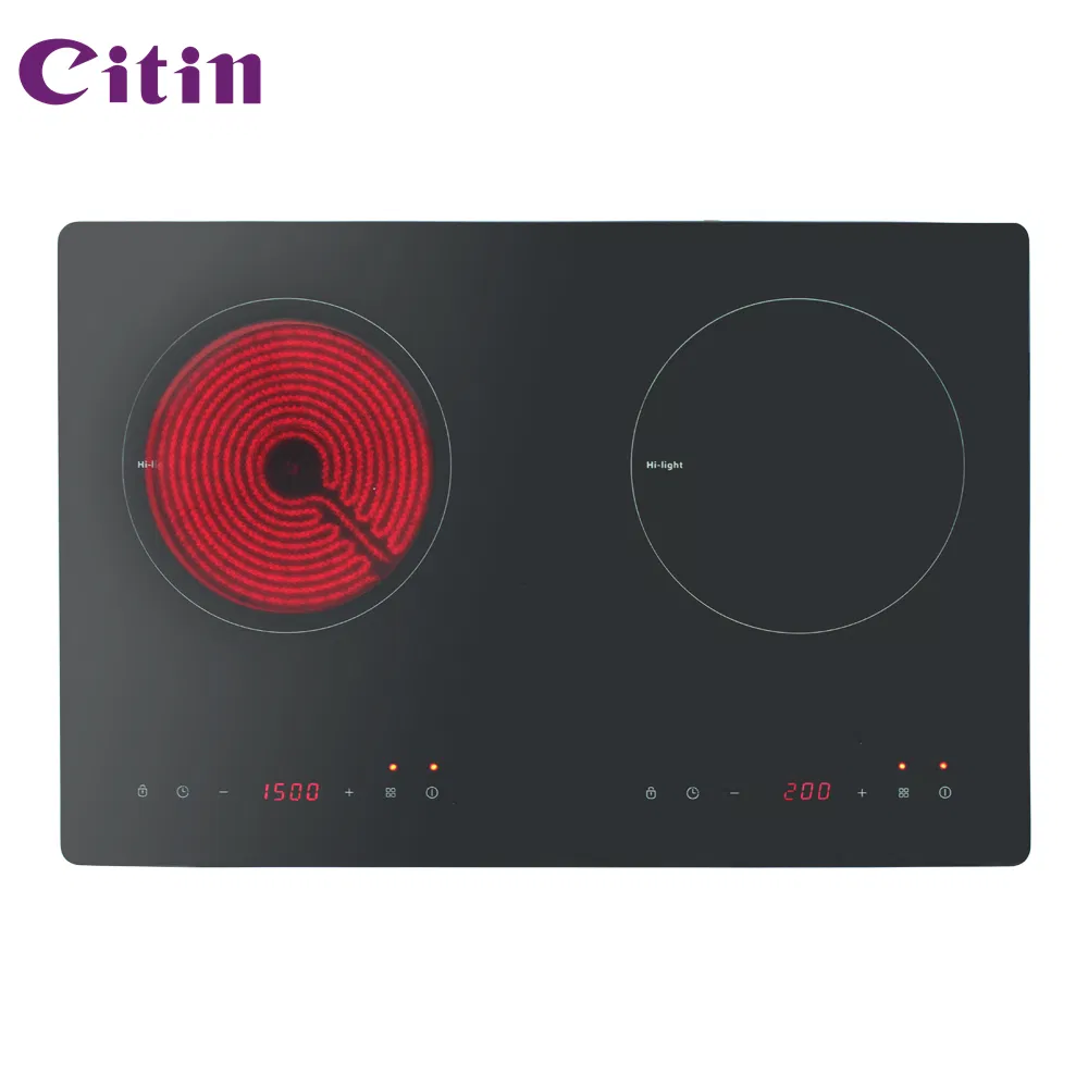 High Power Ceramic Stove with Sensor Touch and Double Zones