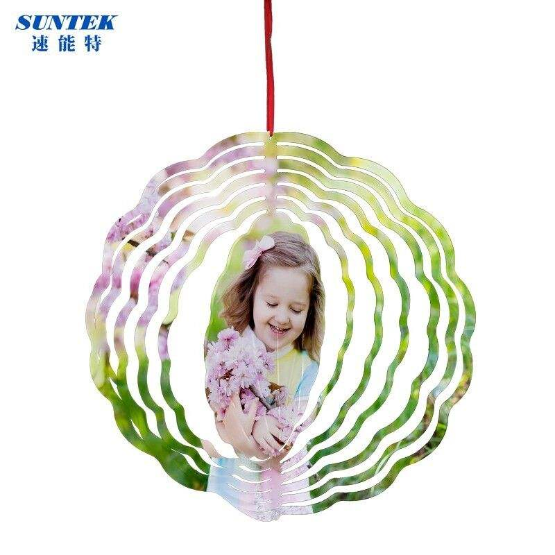 Sublimation Hanging Custom Shape Double Sided 3D Multi Wind Spinner