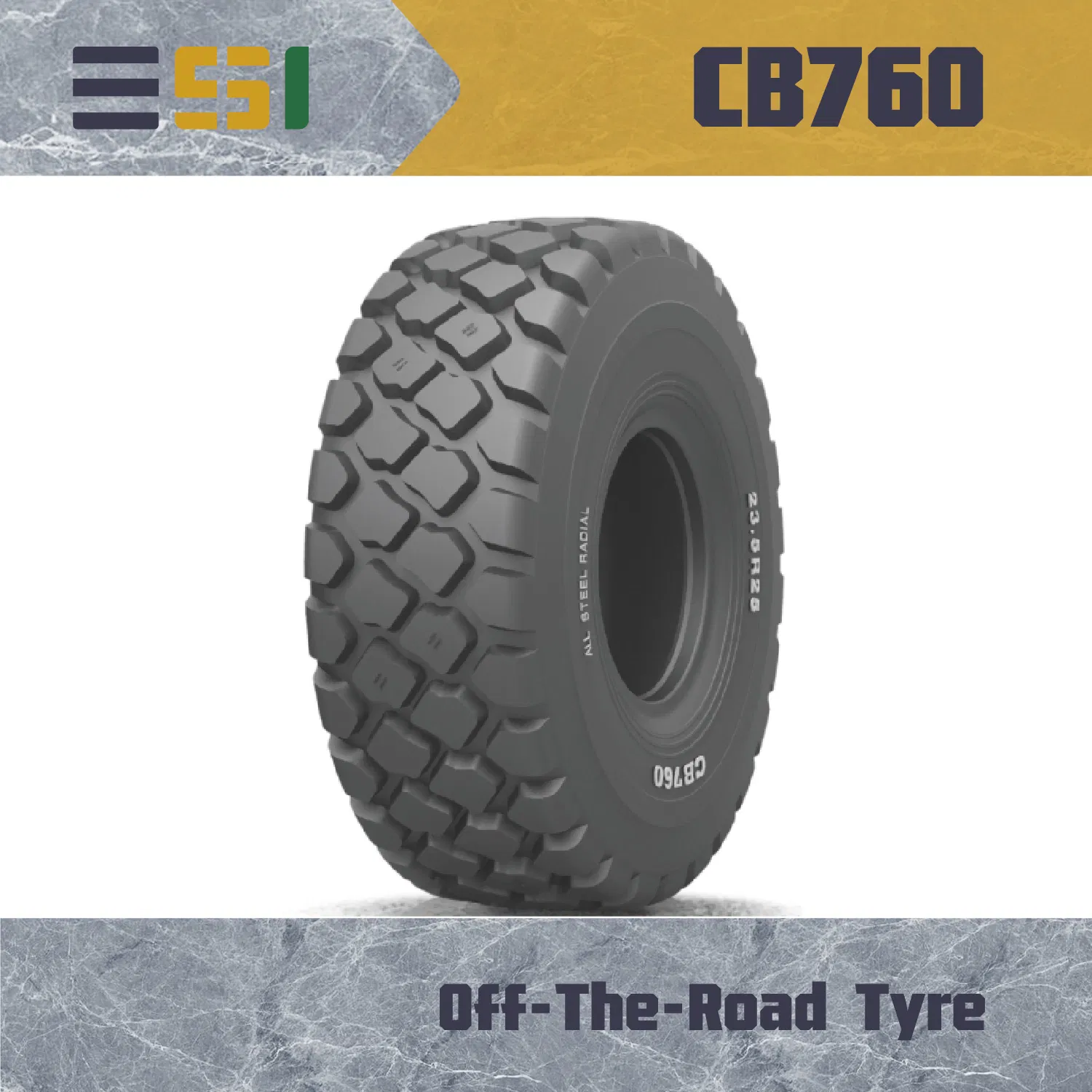OTR Tire for Wheel Loader 23.5R25 Off-The-Road Tire CB760