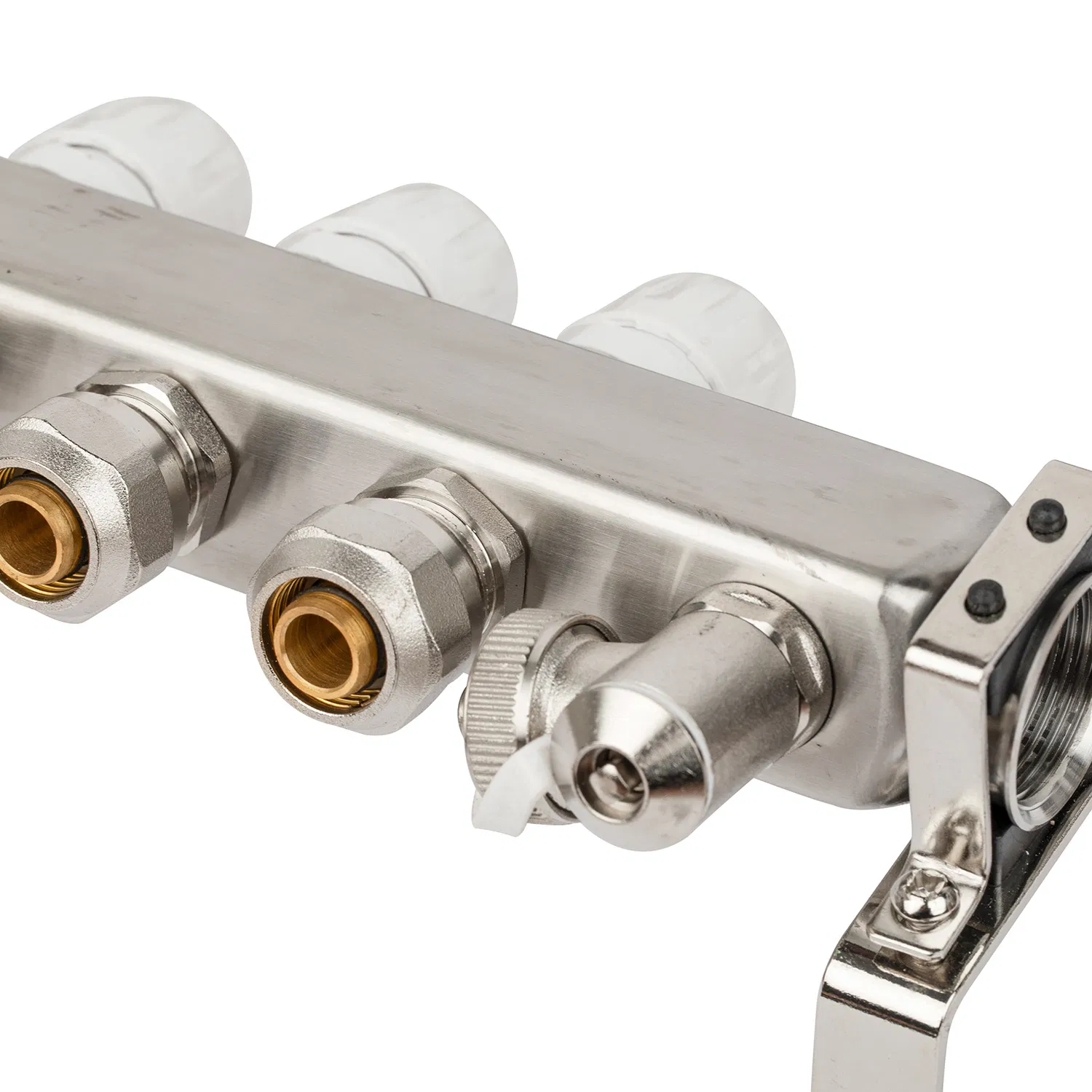 Factory Water Valved Stainless Steel Manifold Hosehold Radiant Floor Heating Manifold