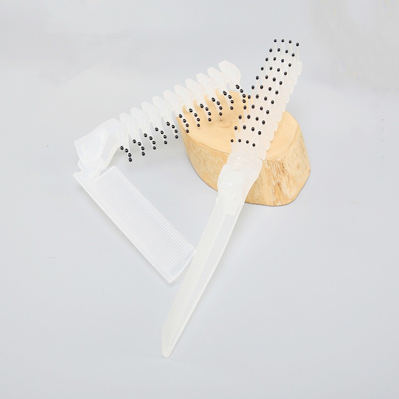 Customized Plastic Folding Hotel Massage Hair Brush Comb for Promotion