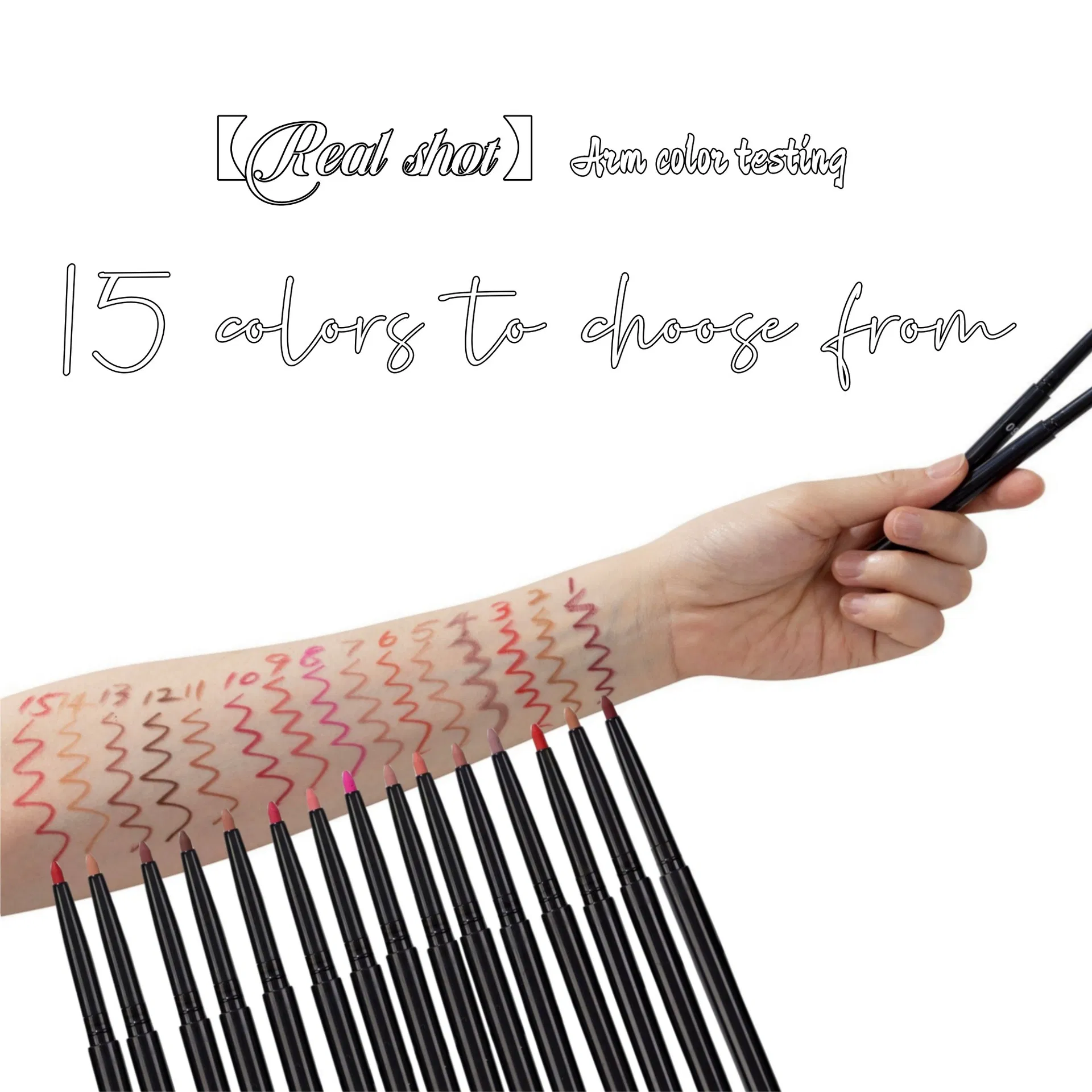 Long Lasting Dark Brown Lipliner Pencil Private Label Waterproof Vegan Cruelty Free Creamy Lip Liner