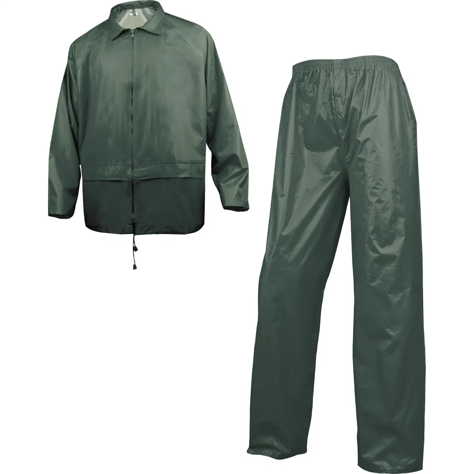 Industrial Safety Waterproof PVC Polyester Mesh-Liner Impermeable Rainsuit Workwear Raincoat