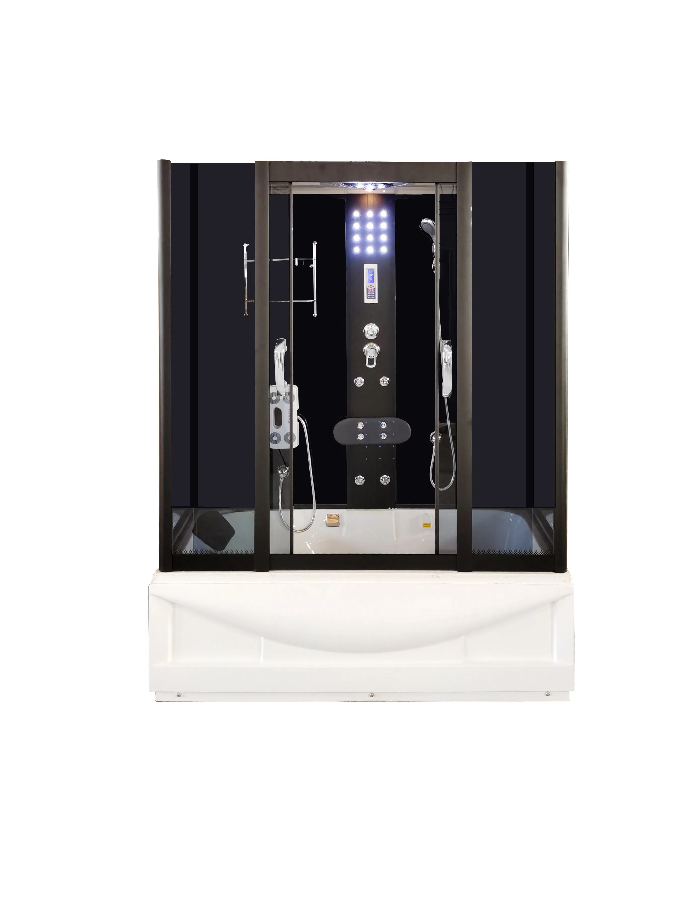 Factory Customized Tempered Glass Massage Shower Enclosure Steam Shower Cabin with Whirlpool