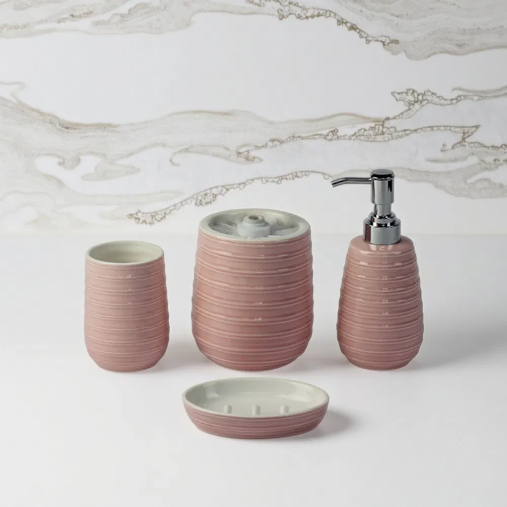 Luxury 5-Piece Ceramic Bathroom Set for Hotel & Home Bathroom