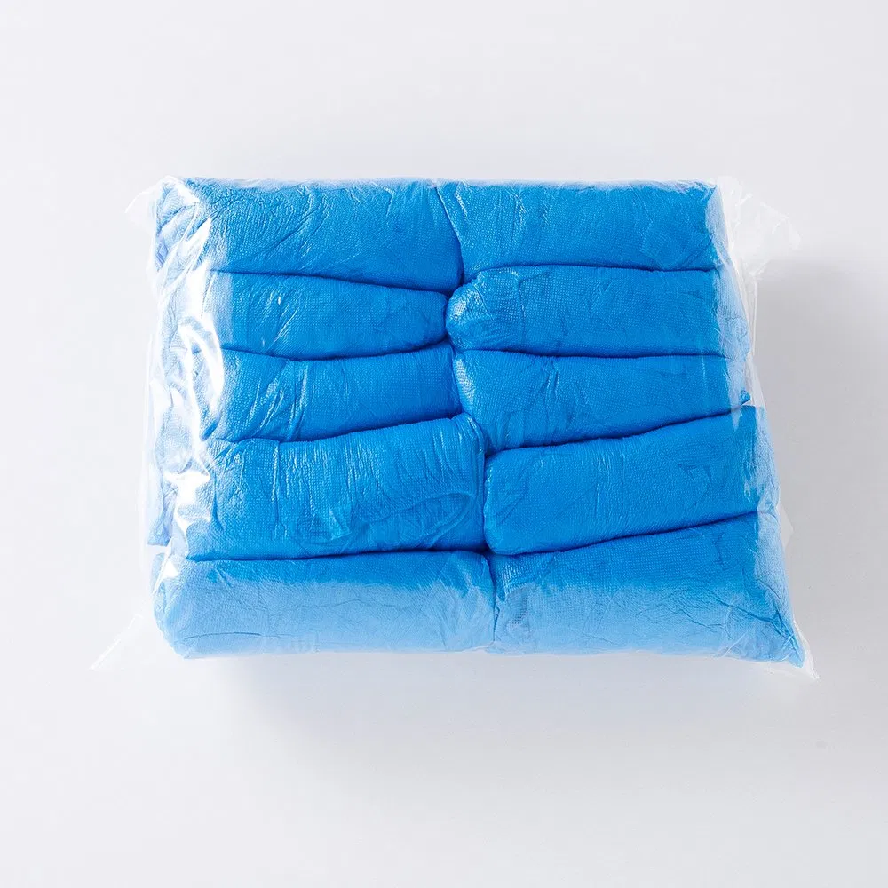 Cleanroom Custom Disposable PP PE CPE Waterproof Non Slip Plastic Shoe Covers