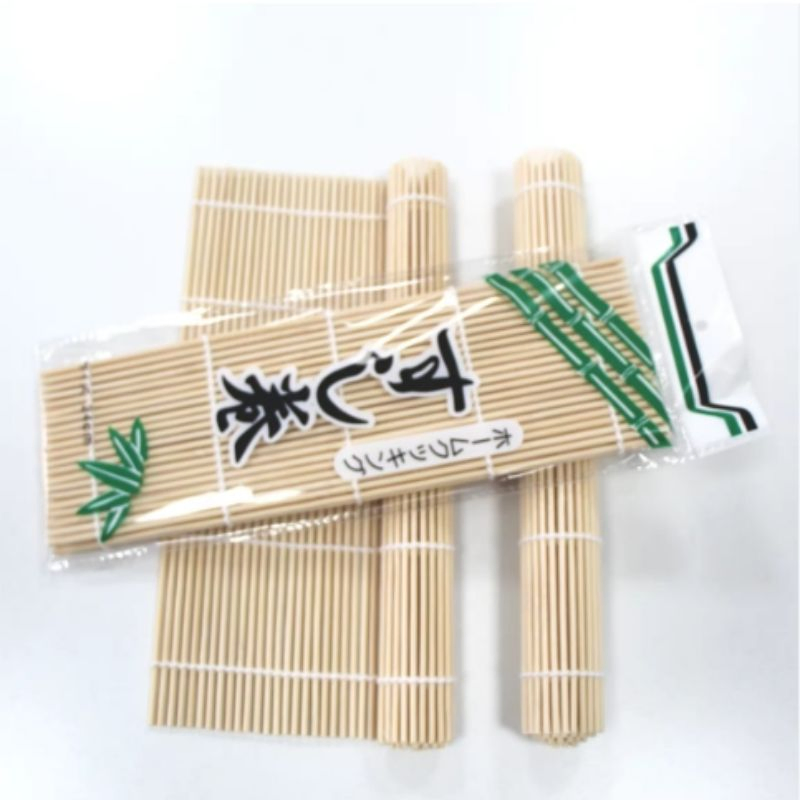 Factory Wholesale Natural Sushi White Skin Bamboo Japanese Cuisine Sushi Mat