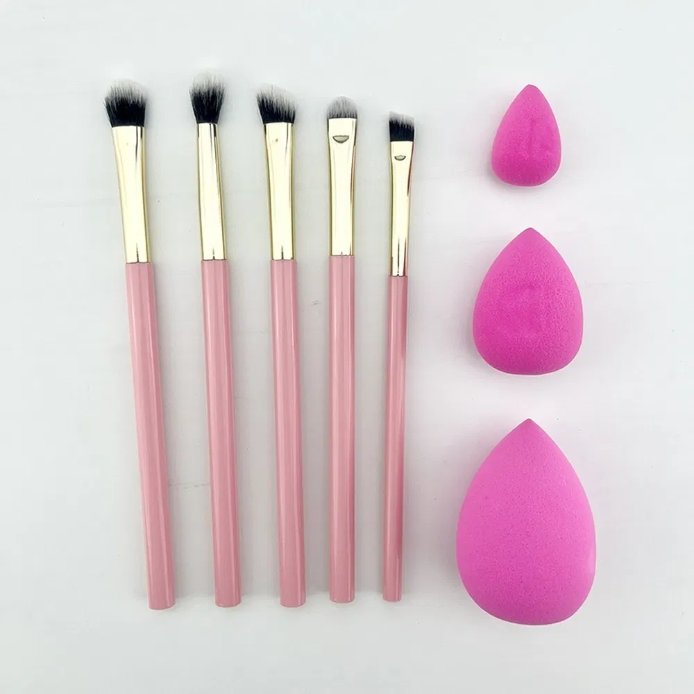 Synthetic Cosmetic Brush Set Factory Seamless Metal Ferrule Makeup Tools Brush