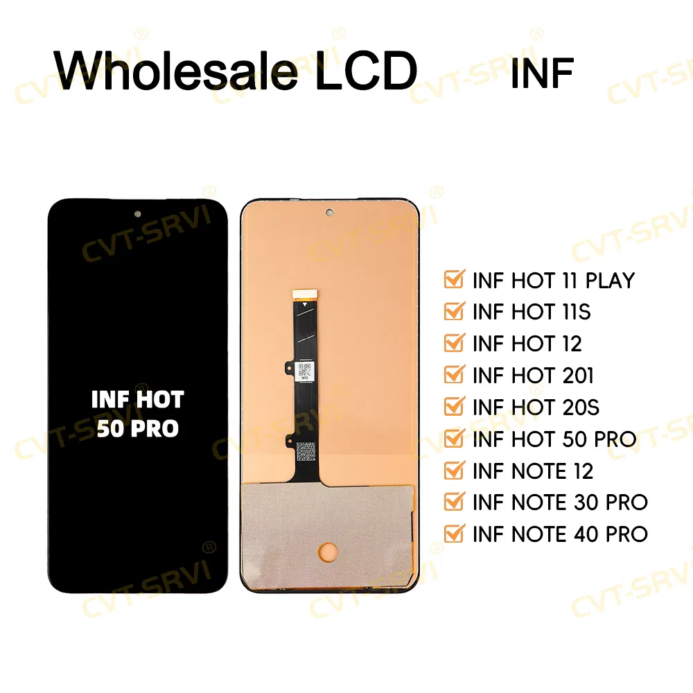 OLED Orignal Incell TFT China Factory Price Mobile Phone Accessory Touch Screen Mobile Phone LCD for Infinix Hot 50 PRO