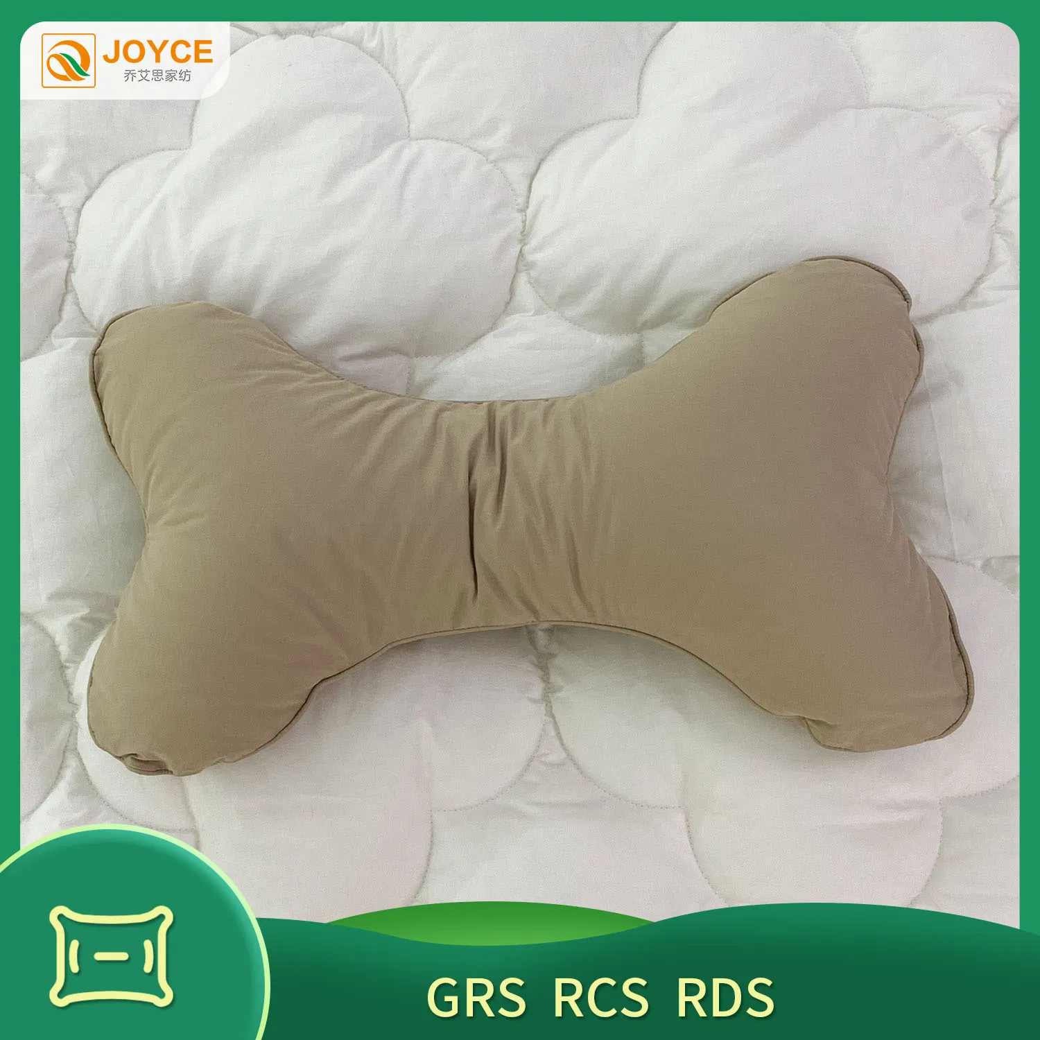 Popular Breathable Smooth Bone Shape Backrest Pillows for Driving Use